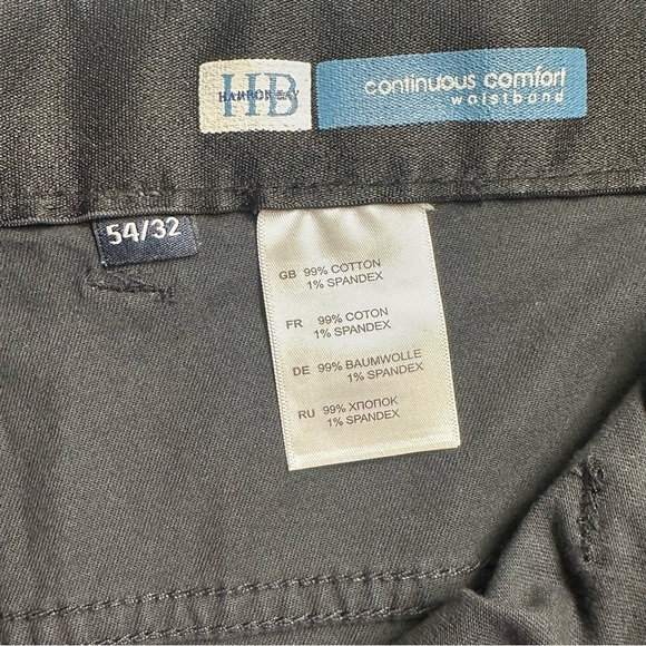 NWT Harbor Bay HB Authentic Brand Quality Clothing Co. Men’s Black Pants 54x32 - Picture 8 of 14